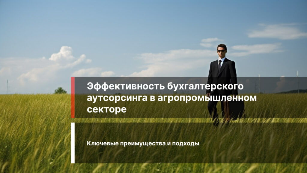 Эффективность бухгалтерского аутсорсинга в агропромышленном секторе: ключевые преимущества и подходы